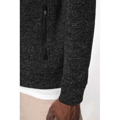 Men's full zip heather jacket